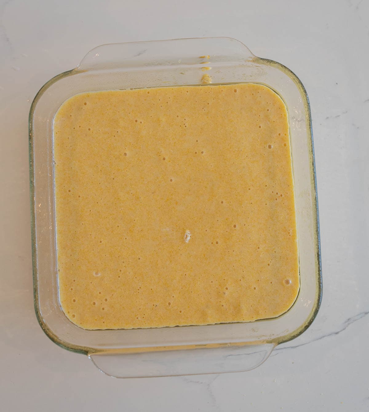 cornbread before baking.